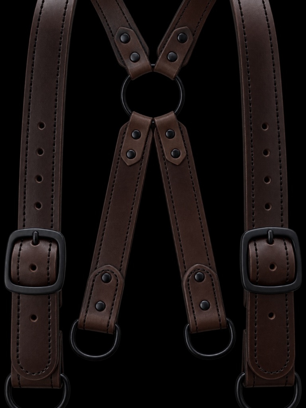 Handmade Leather Firefighter Suspenders